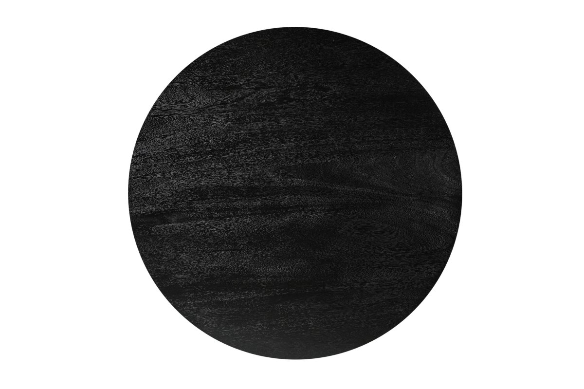 Mangohouten Salontafel Tess Rond 70 cm Zwart - Afbeelding 8