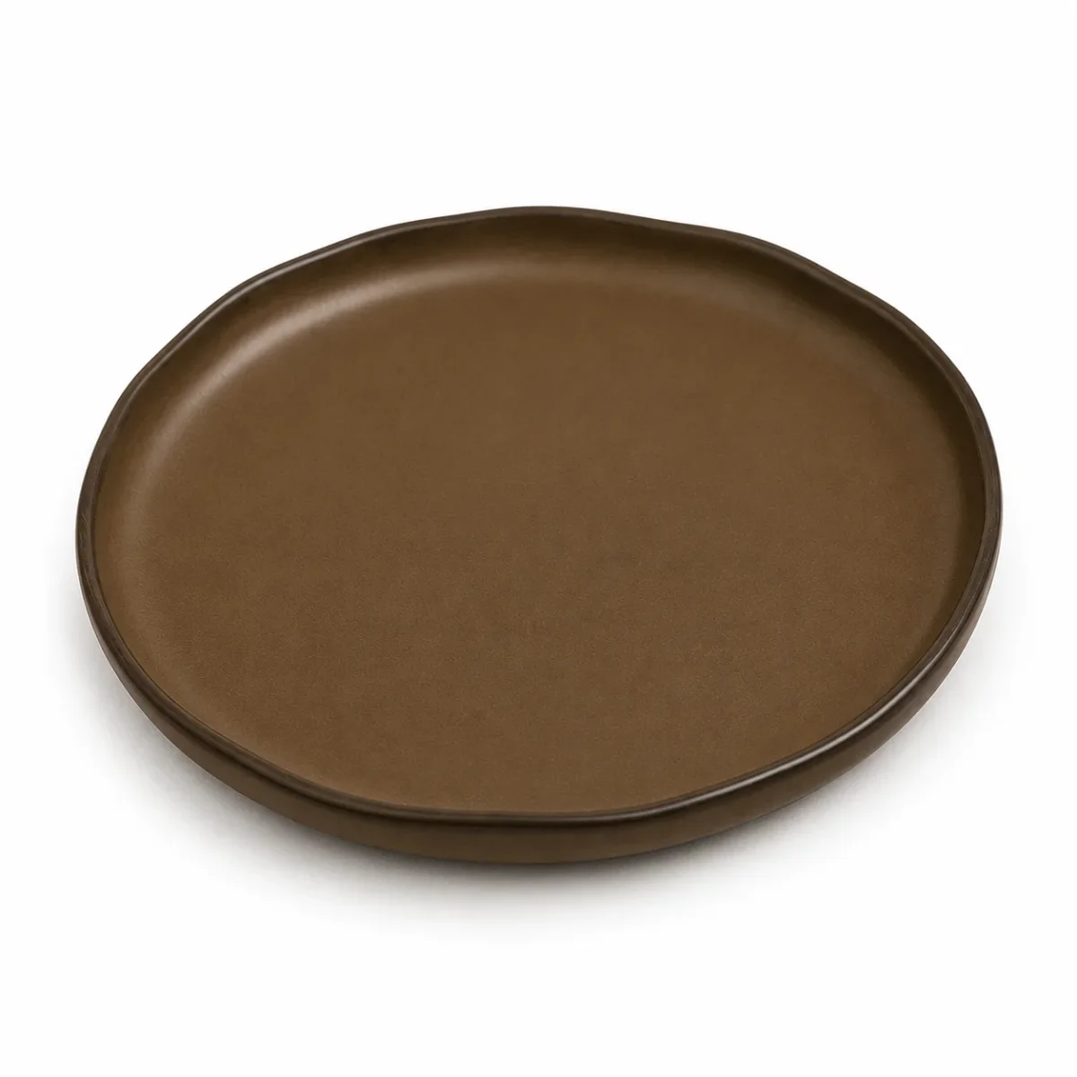Diep bord mat bruin 24 cm - Afbeelding 3