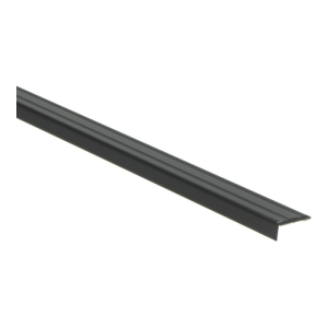 Hoeklijnprofiel zelfklevend 10mm x 24.5mm x 3meter lang ZWART