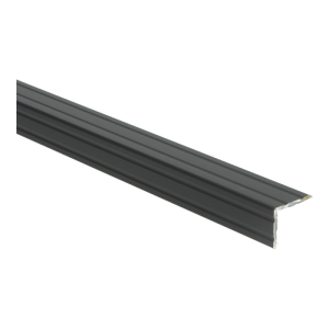 Duo-hoeklijnprofiel zelfklevend 24,5 x 30 mm x 1meter lang ZWART