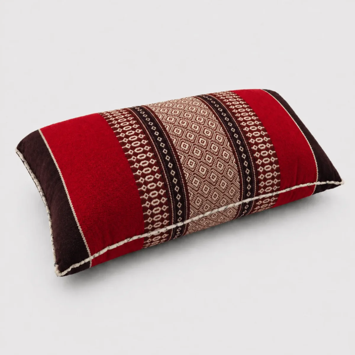 Thais kussen bordeaux rood - Afbeelding 3