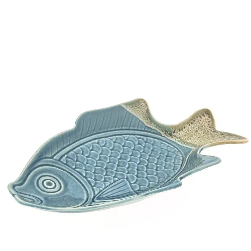 Visbord blauw-bruin 33 cm - Afbeelding 3