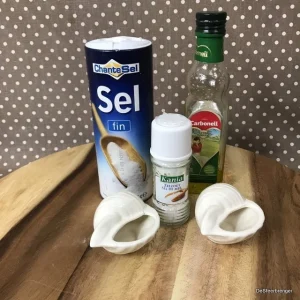 Witte schelp het ideale zout en-of olie bakje